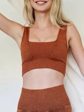 NEW Free People Square Neck Good Karma Bra
